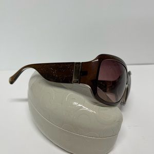 Used Coach Sunglasses (with hair line scratches on both lenses). With Coach Case